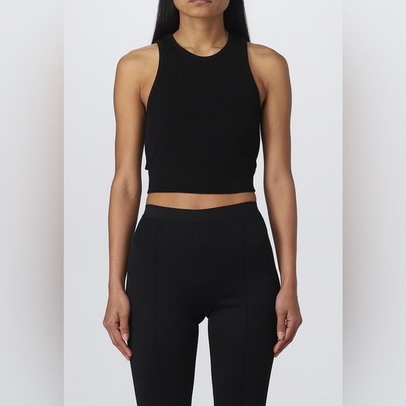 Helmut Lang Black Sleeveless Women's ribbed tank size large - Picture 1 of 16